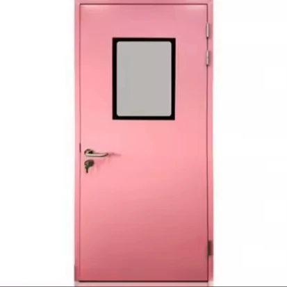 Durable PU/Rock wool/Aluminum Honeycomb Sandwich Stoving Varnish Steel Clean Door
