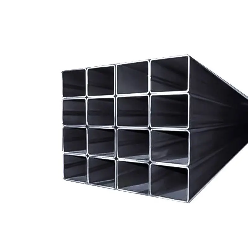 100x100 mm ASTM Black Hollow Selded Galvanized Carbon Steel Seamless Square Pipe Tubes