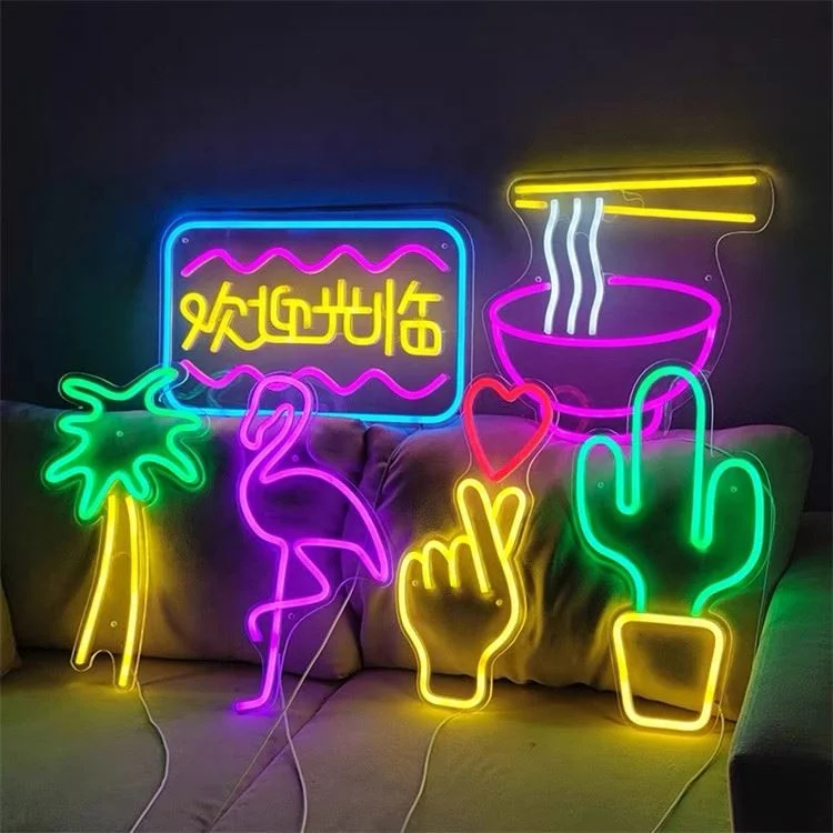 Manufacturer Custom Led Neon Lights Wedding Decoration Rgb Colorful Flex Led Neon Sign Letters