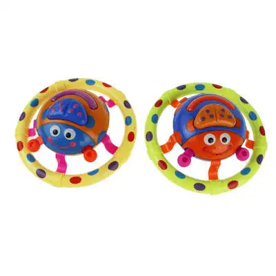 Cute Baby Toys with Sound and Light Musical Ladybug Toy Grasping Flashing Mobiles Toy for New Infant Baby Gift