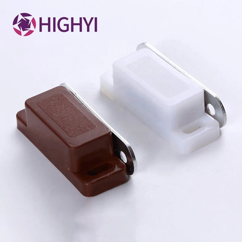 Дверь шкафа HIGHYI, мощная магнитная фурнитура для мебели, аксессуары для пластикового небольшого шкафа, магнитная ловушка