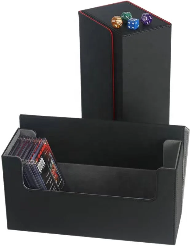 Board Game For 40+ Plastic For Gathering Card Album Mtg Trading Card Deck Game Collecting Box Pu Leather Deck BoxBoard Game Psa