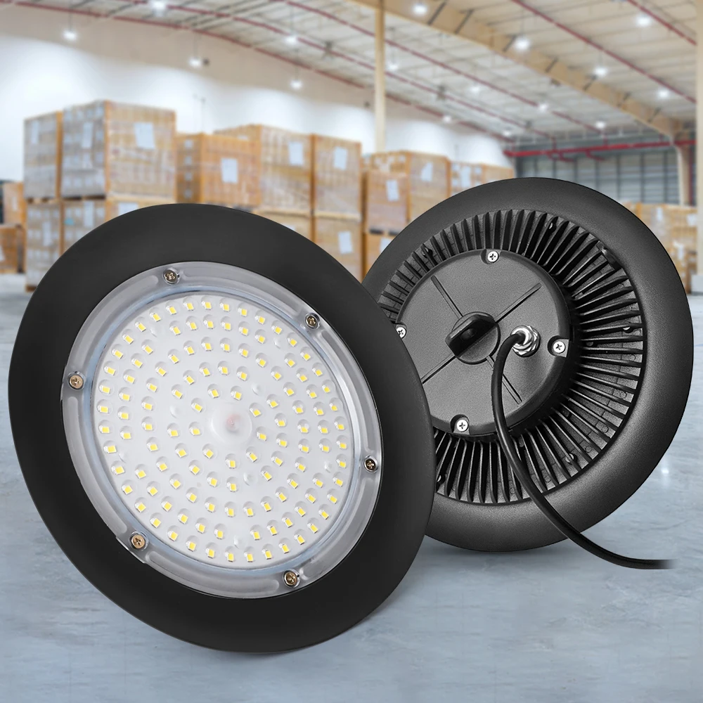 Wholesale Price 100W 150W 200W UFO LED High Bay Lights Waterproof Commercial Industrial Lighting Warehouse Led High Bay Lamp