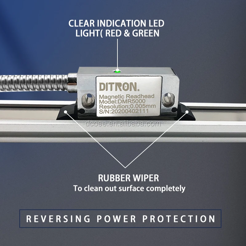 Высокоточный IP67 Магнитный шкаловый кодировщик Sino с Dro для токарных/фрезерных/шлифовальных машин