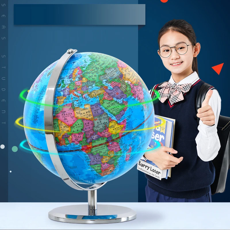 Hot Sell Augmented Reality Interactive globe Built-in LED light Globe animal pattern globe for kids