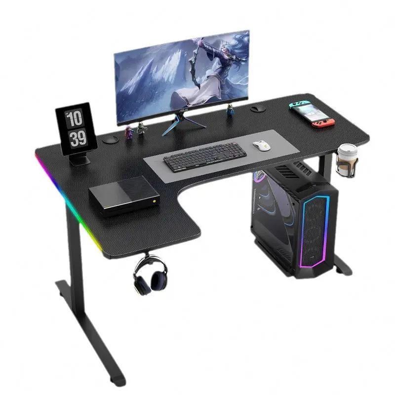 Table Desktop Computer Desk Home Desktop Seat Internet Cafe Full Gaming Desk And Set One Table