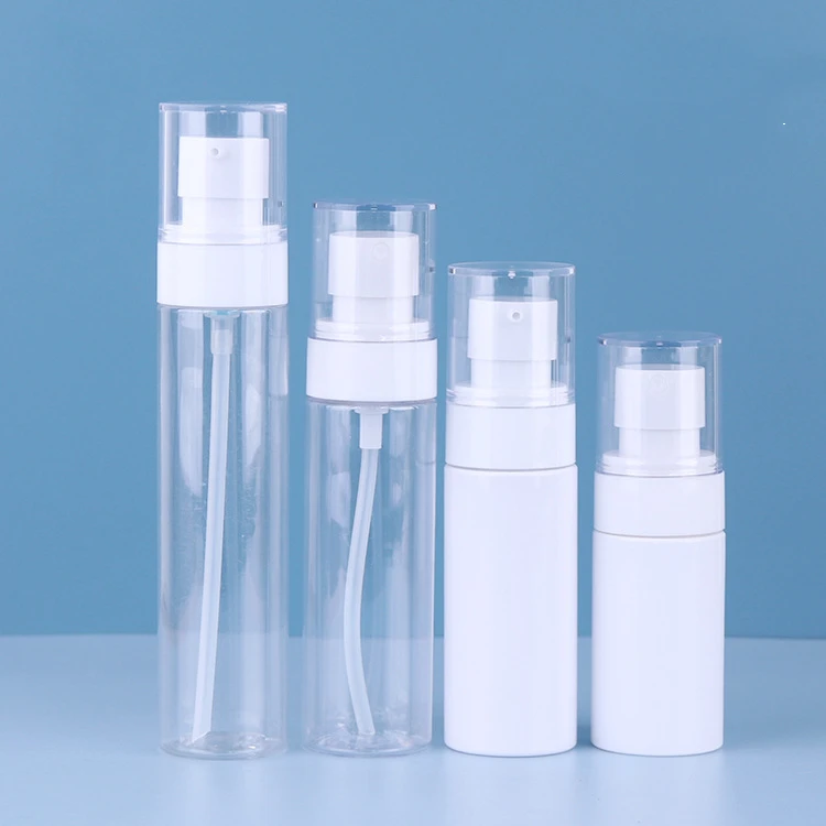 Travel Recyclable Alcohol Skincare Sprayer White Pump Mini Handheld Deodorant Mist Room transparent Cosmetic Spray Bottle