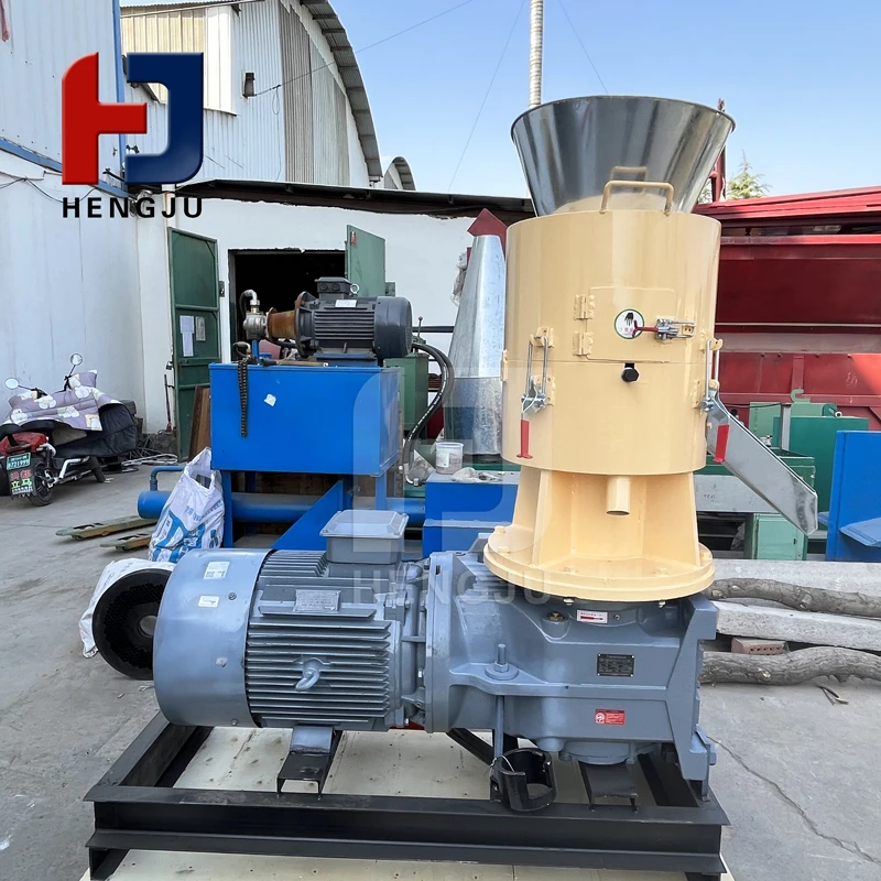 Sawdust Straw Wood Flat Die Biomass Fuel Granulator Biomass Fuel Pellet Machine