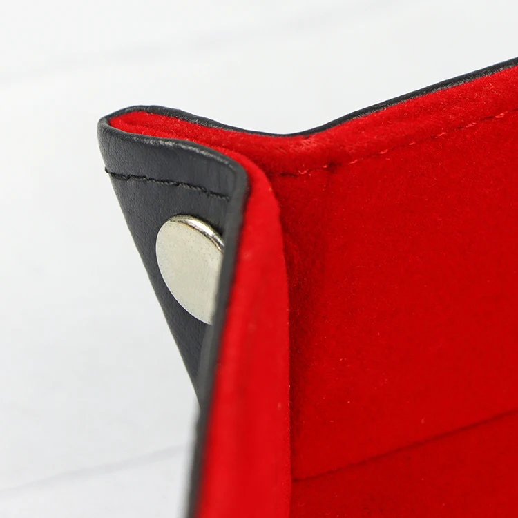 Hexangular Colorful Felt Lining Valet Tray Glasses Holder Sundries Holder