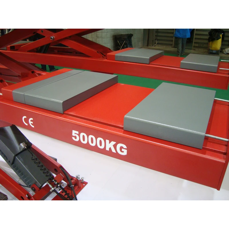  Alignment column tail lift double car hoist with CE