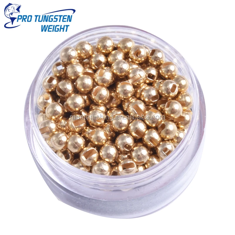 Pro Tungsten Weight Plated Slotted Tungsten Beads Tungsten Fly Tying Beads Bulk 100 For Fly Tying