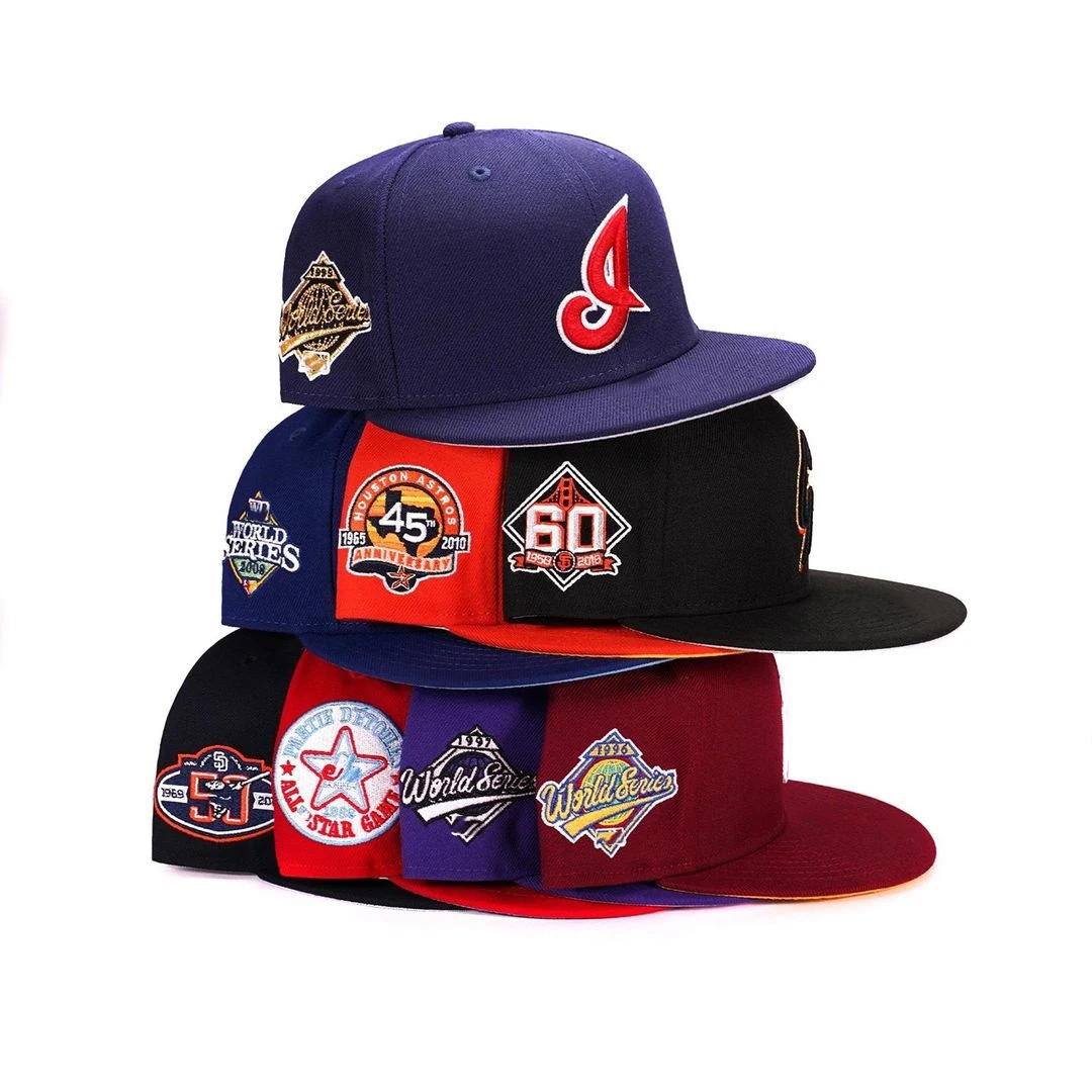 Gorras Wholesale 3D embroidery era sports caps fitted baseball hat custom logo fitted caps with flat brim