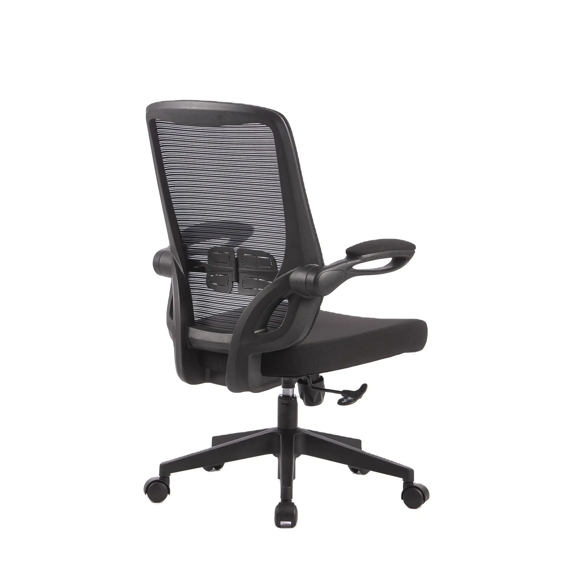 High quality ergonomic office comfort supervisor computer lumbar support full black office chairs