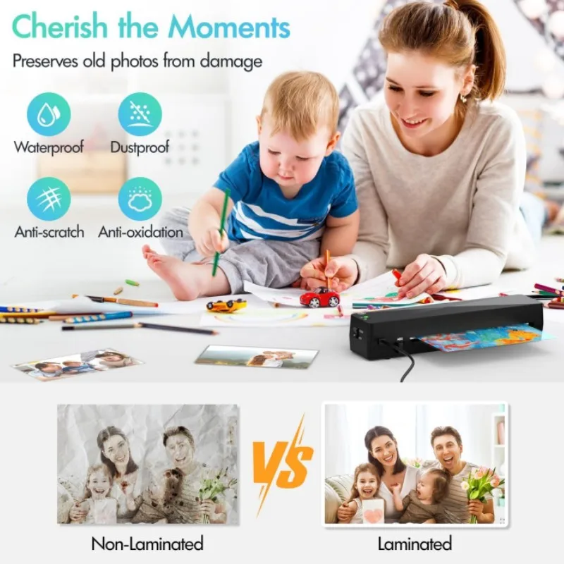 Perfect Office School Use 90s Fast Warm-Up A4 A5 A6 Heat Press Laminating Laminator Machine