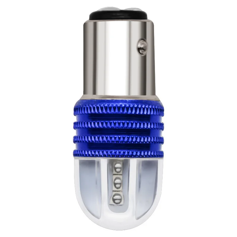 S25 Auto 1156 1157 motorcycle Brake Light P21/5W strobe flashing lights 6SMD 3030 Blue Red bulb ba15d led lights for motorcycle