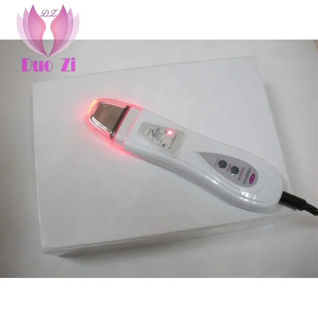 DUOZI M-168 Professional Photon Red Blue Light Skin Scrubber Spatula Ultrasonic Blackhead Acne Removal Skin Scrubber