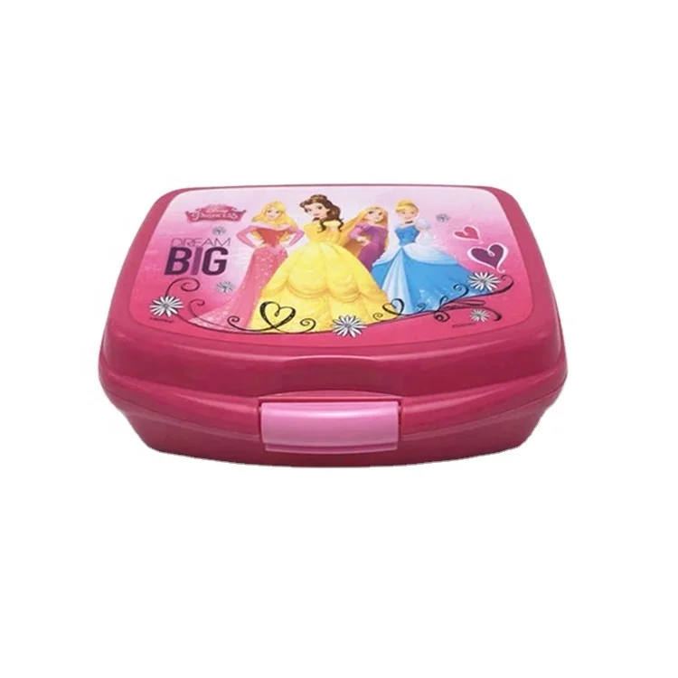 Fashion hard plastic lunch box for kids with locks pp bpa free