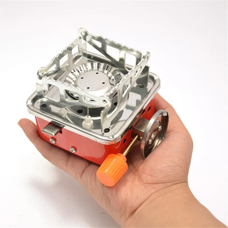 
Outdoor Camping BBQ Gas Burner Electronic Stove Portable Hiking Gas Camp Stove Set Picnic Mini Sifang Stove 