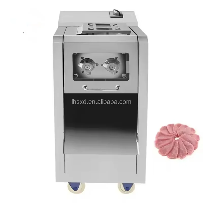 Factory Wholesale Price Stainless Steel Commercial Restaurant Electric Fresh Meat Slicer Slicing Cutting Machine