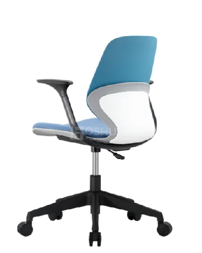 New design simple color blue green white modern plastic training office school Ergonomic office staff chair