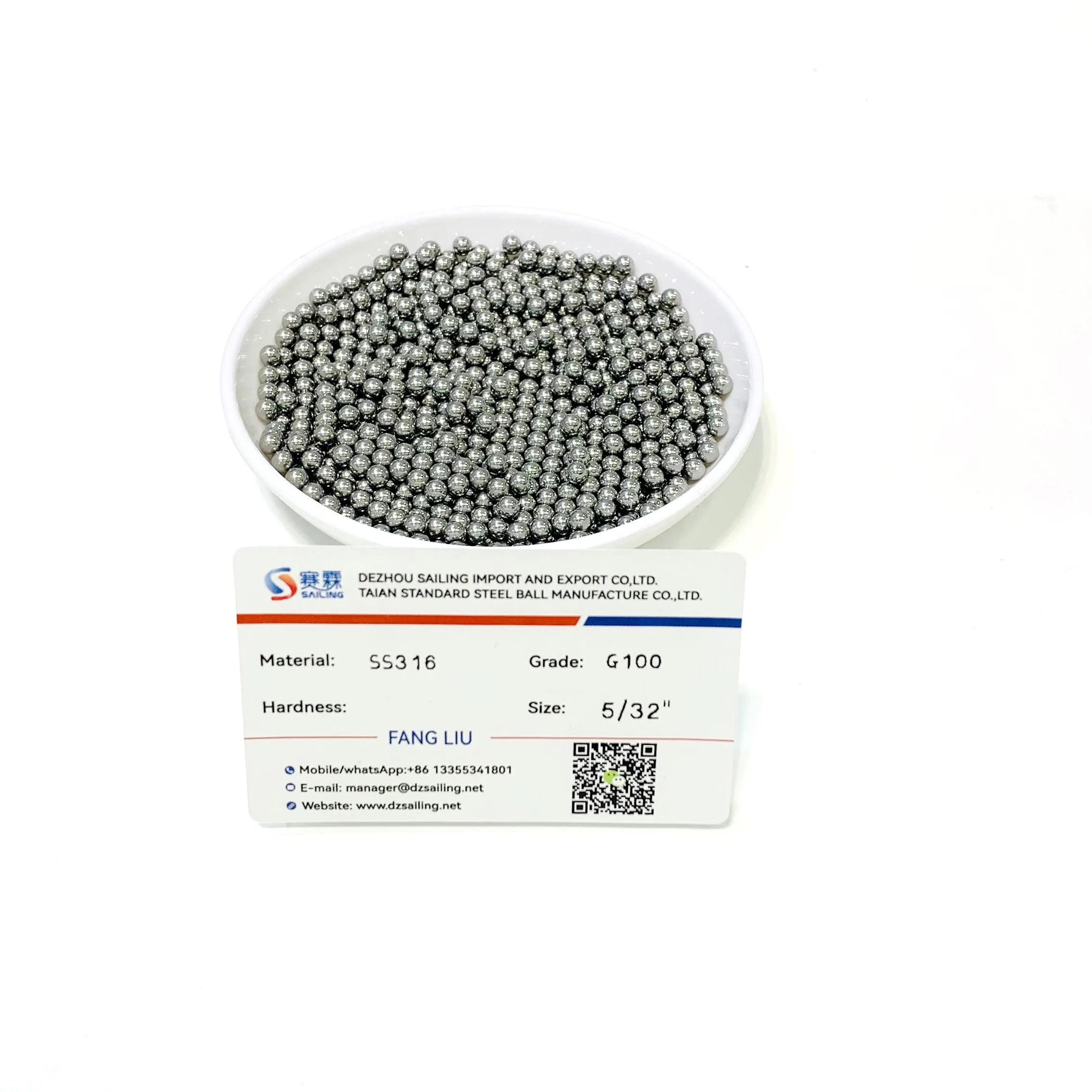 2.4mm steel ball for aluminum machine
