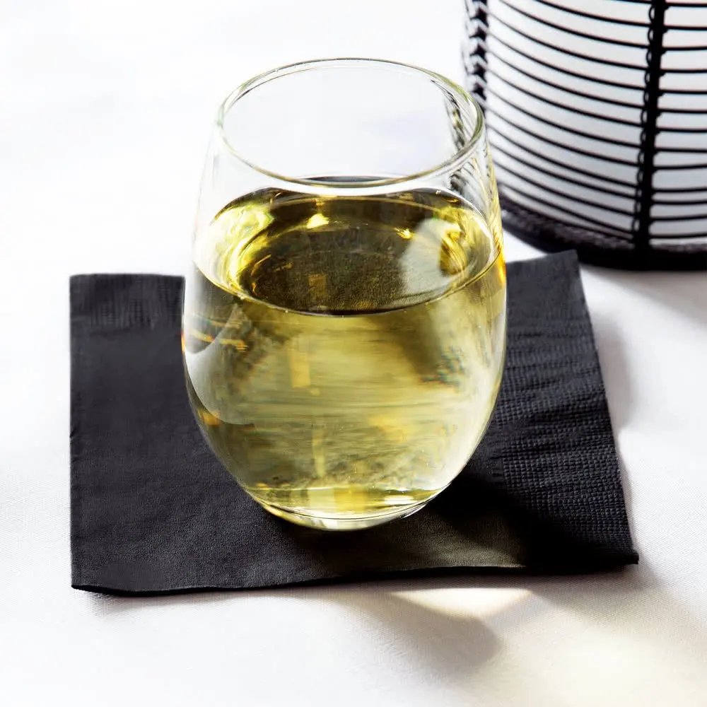 Custom Restaurant Party Beverage Dispenser Napkins 1-3 Color Logo Printed Color Black Paper Napkin