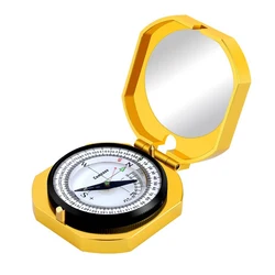 Factory New Lensatic Sighting Compass, Backpacking Survival Camping Compact Compass Metal Compass Declination with OEM