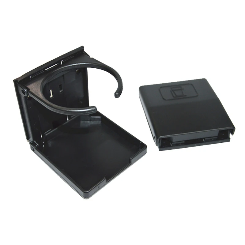 
High Quality Foldable Adjustable Plastic Coffee Car Cup Holder floding adjustable Drink Holder Black 