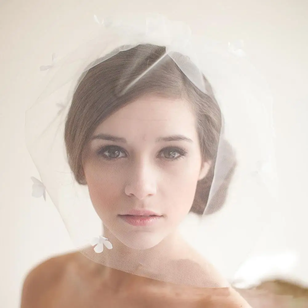 Wholesale bridal Accessories Bridal Wedding Birdcage Face Veil Fascinator Crystal Lady Headpiece