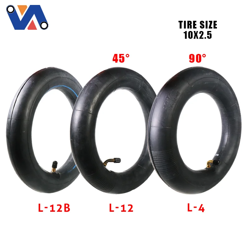 New Image 10*2.5 Inner Tube with Straight Valve Fit For 10*3 Outer Type Scooter Spare Parts