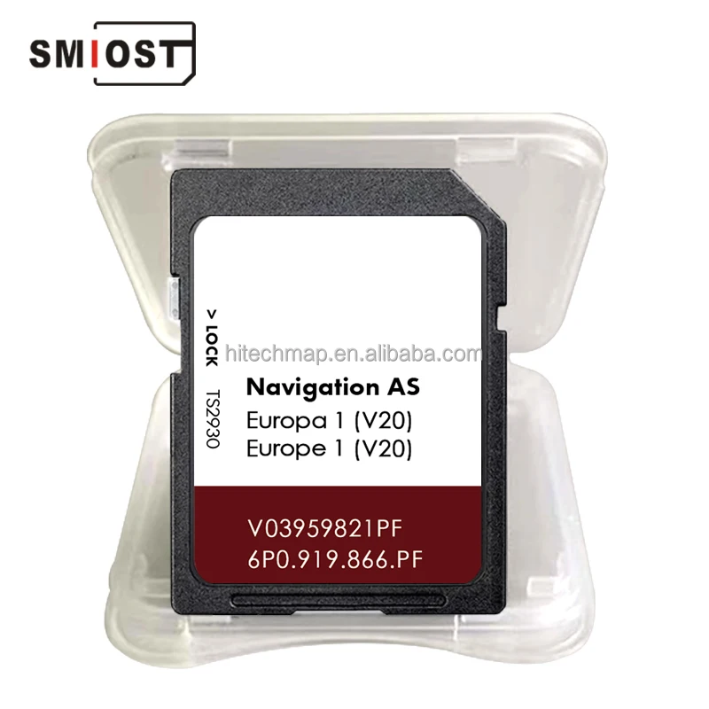 SMIOST GPS Auto and Navigation Sat Nav SD Card Update Map for Seat AS V20 Ateca Toledo Leon Europe