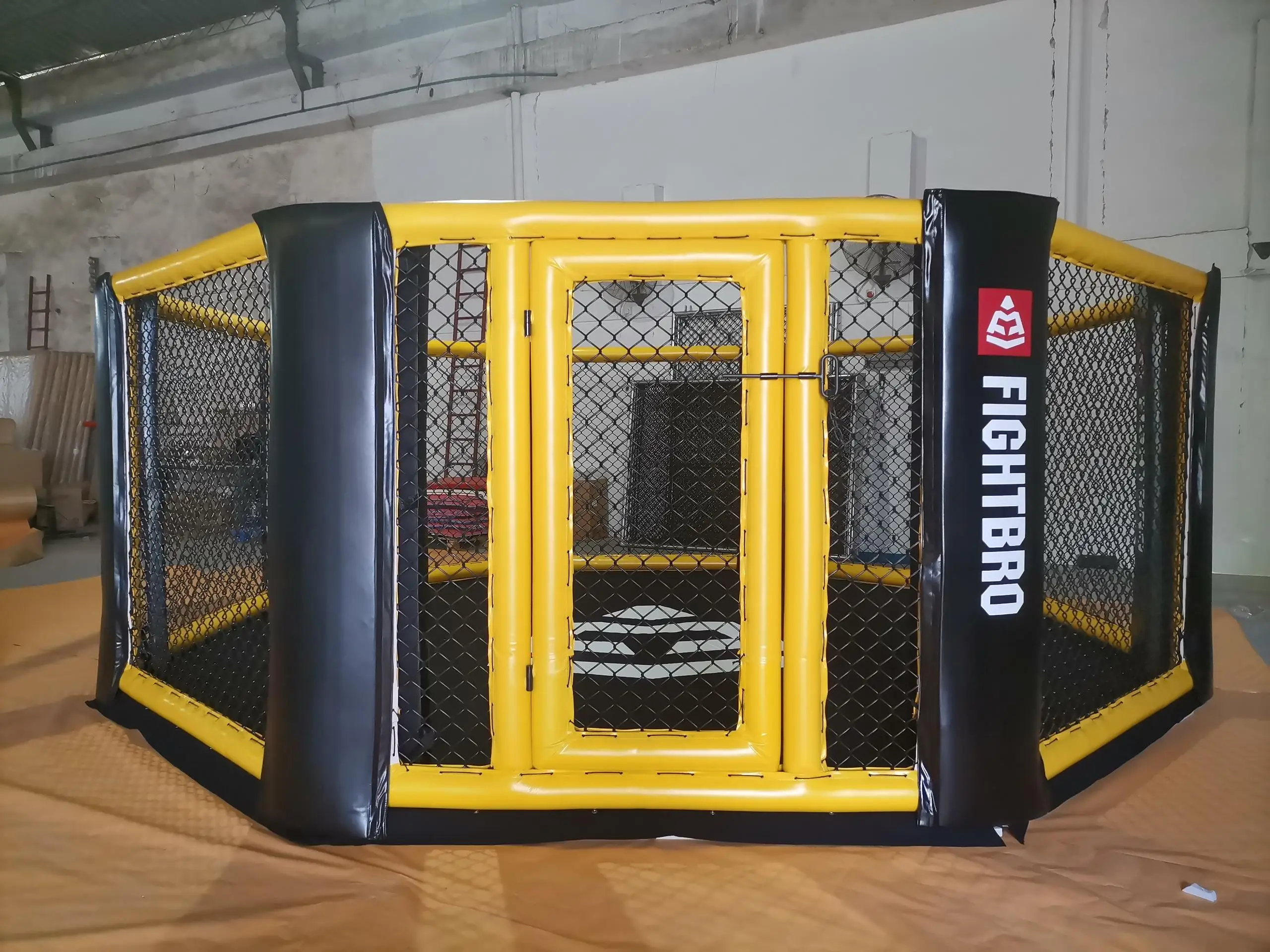 FIGHTBRO Factory Customized MMA Octagon Cage high quality square tubes MMA Cage Prices sturdy durable Cages MMA