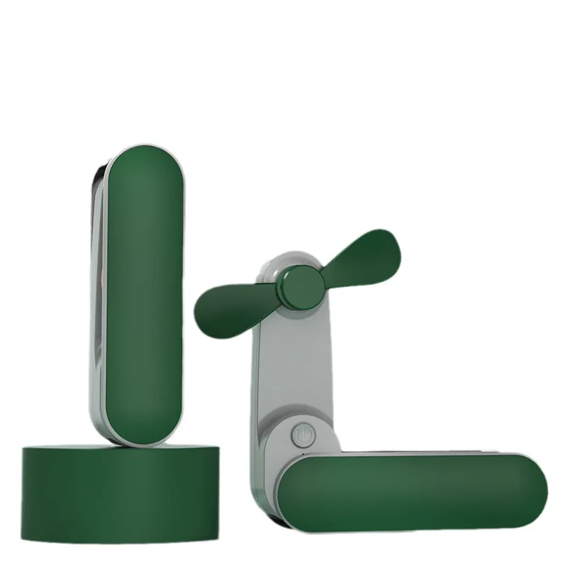 New Mini USB Handheld Folding Small Fan Portable Silent 2-in-1 Charging Bank Small Fan