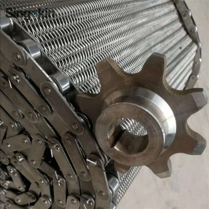 Factory customized Chain Driven Belt Stainless Steel Wire Mesh Conveyor Belt