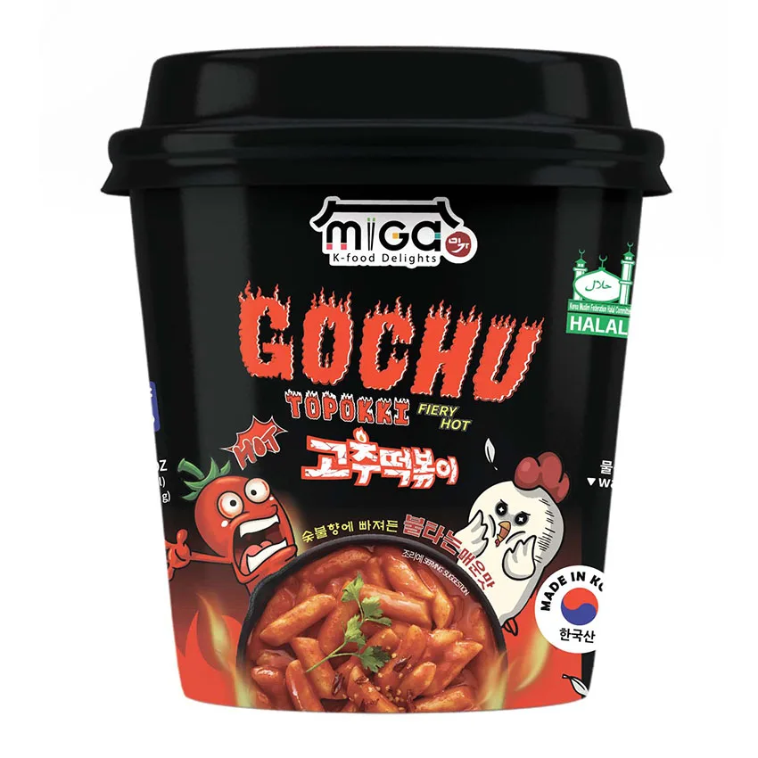 Korean High Quality Wholesale Bulk Price Traditional Famous Ready Food Extra Hot Spicy Fried Rice Cake Topokki Tteokbokki