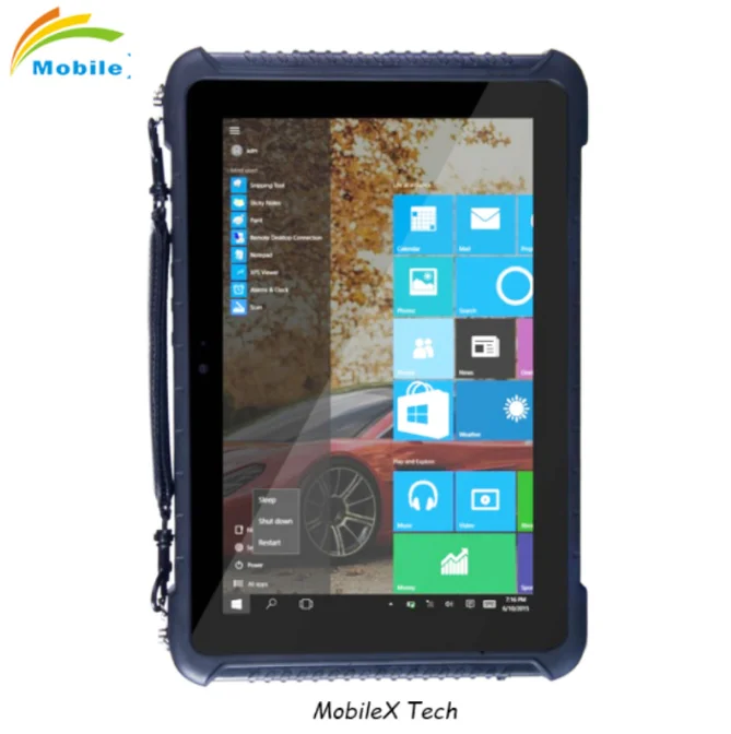 Portable rugged triple-proof laptop 8-inch IP67 long standby handheld industrial tablet for win 10 4GB+64GB Barcode Scanner