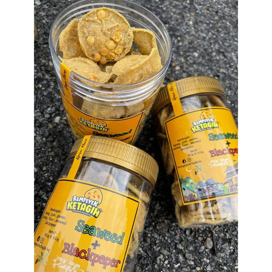 Высококачественное хрустящее золотистое соленое яйцо Nutrin ручной работы со вкусом морских водорослей 500 г из малайзии