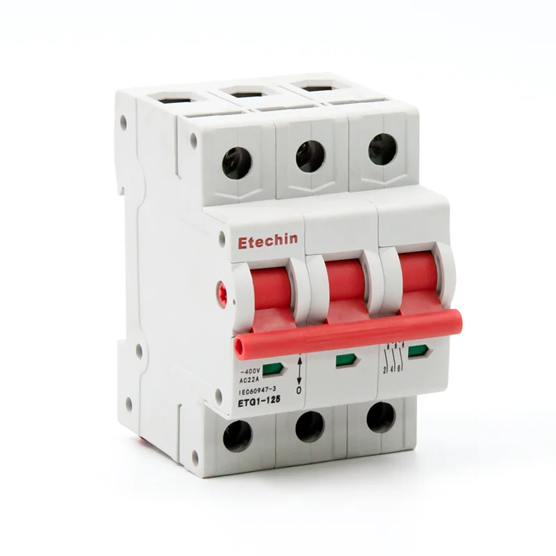 Etechin Mini ETG1-125 Series Low Voltage  Isolator Switch for Main Purpose Efficient Voltage Isolating Device