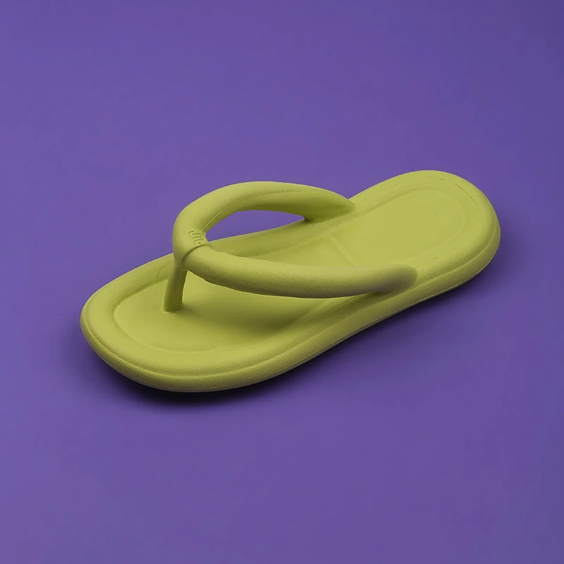 Fashion Female Flip-flops Slippers Women EVA Flat Sandals Flip Flops Factory Wholesale Summer Cotton Fabric Summer PVC 2 Pairs