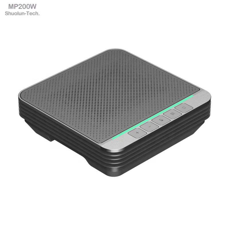 
MP200W wholesale factory price gray black silver color wireless connection conference microphone speakerphone 