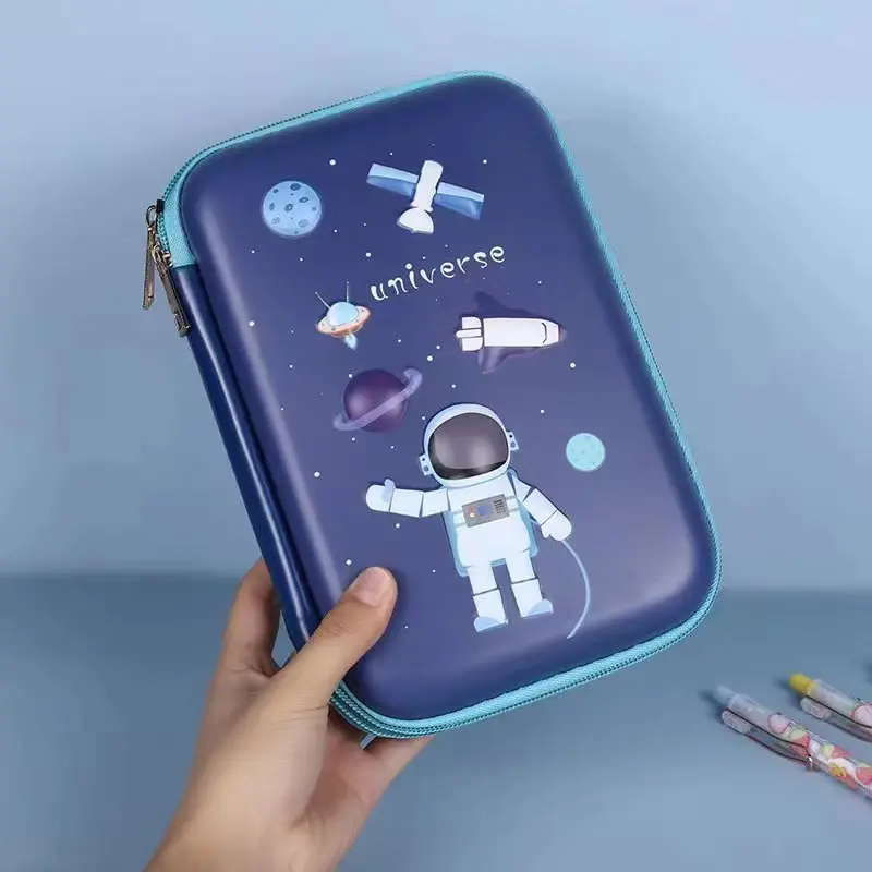 Kawaii школьный жесткий кожаный чехол для карандашей из ЭВА с 3d принтом
