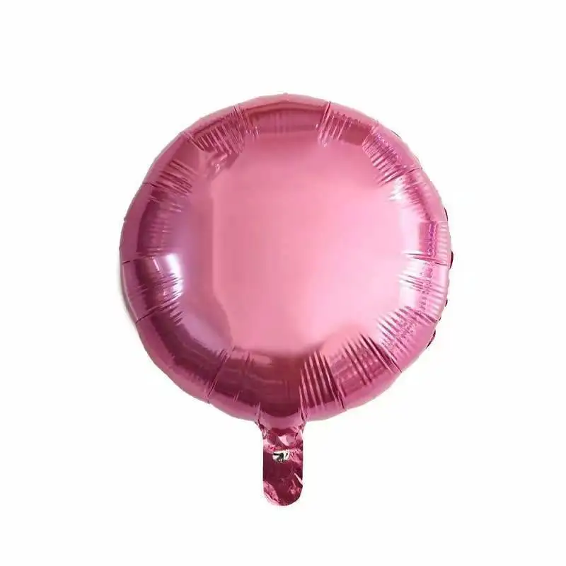 Wedding and birthday party decoration variety colors round shape 10 inch aluminium foil balloon
