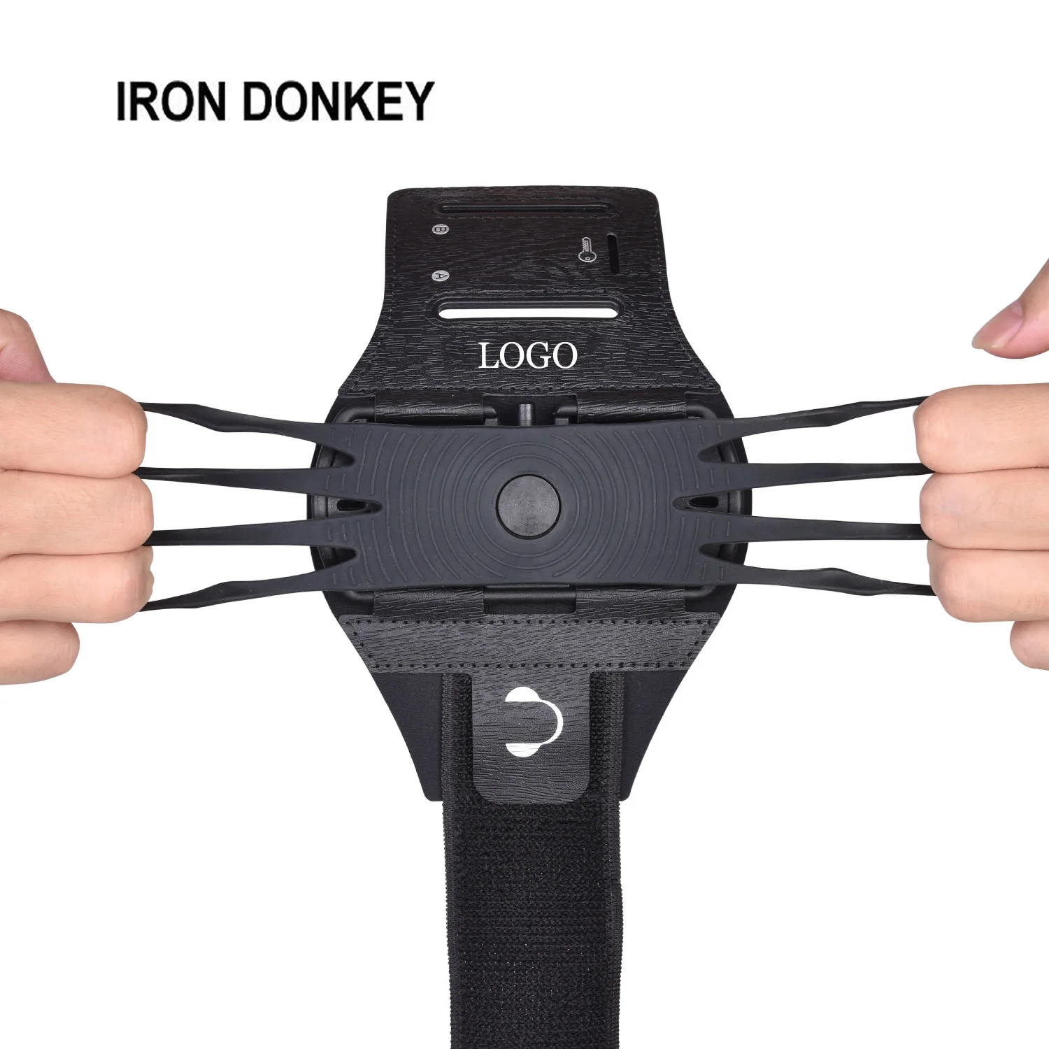 IRONDONKEY Portable Mobile Phone Rotating Arm with Unisex Outdoor Sports Arm Bag Silicone PC Sports Arm Bag