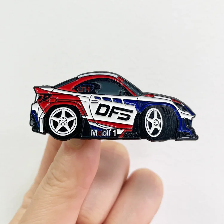 Factory Direct Lapel Pins Promotional Crafts Custom Black Metal Car Logo Soft Enamel Lapel Pins