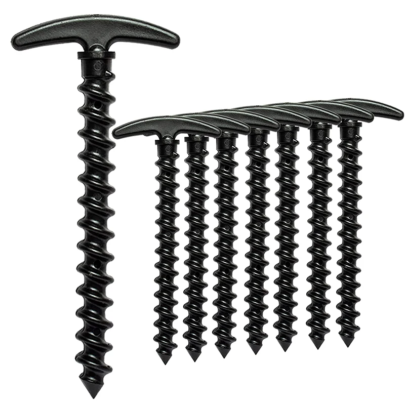 Camping Hiking Tent Rain Tarps Canopy 10 Packs Ground Anchors 14.5cm Nylon Tent Stakes