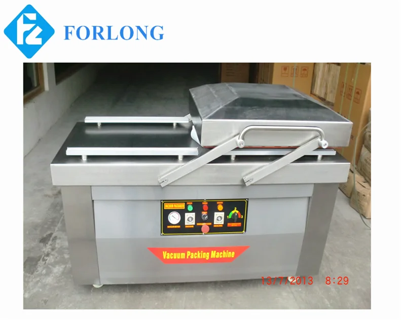 sausage and tea double flat chamber vacuum packing machine/vacuum chamber/vacuum sealer machine