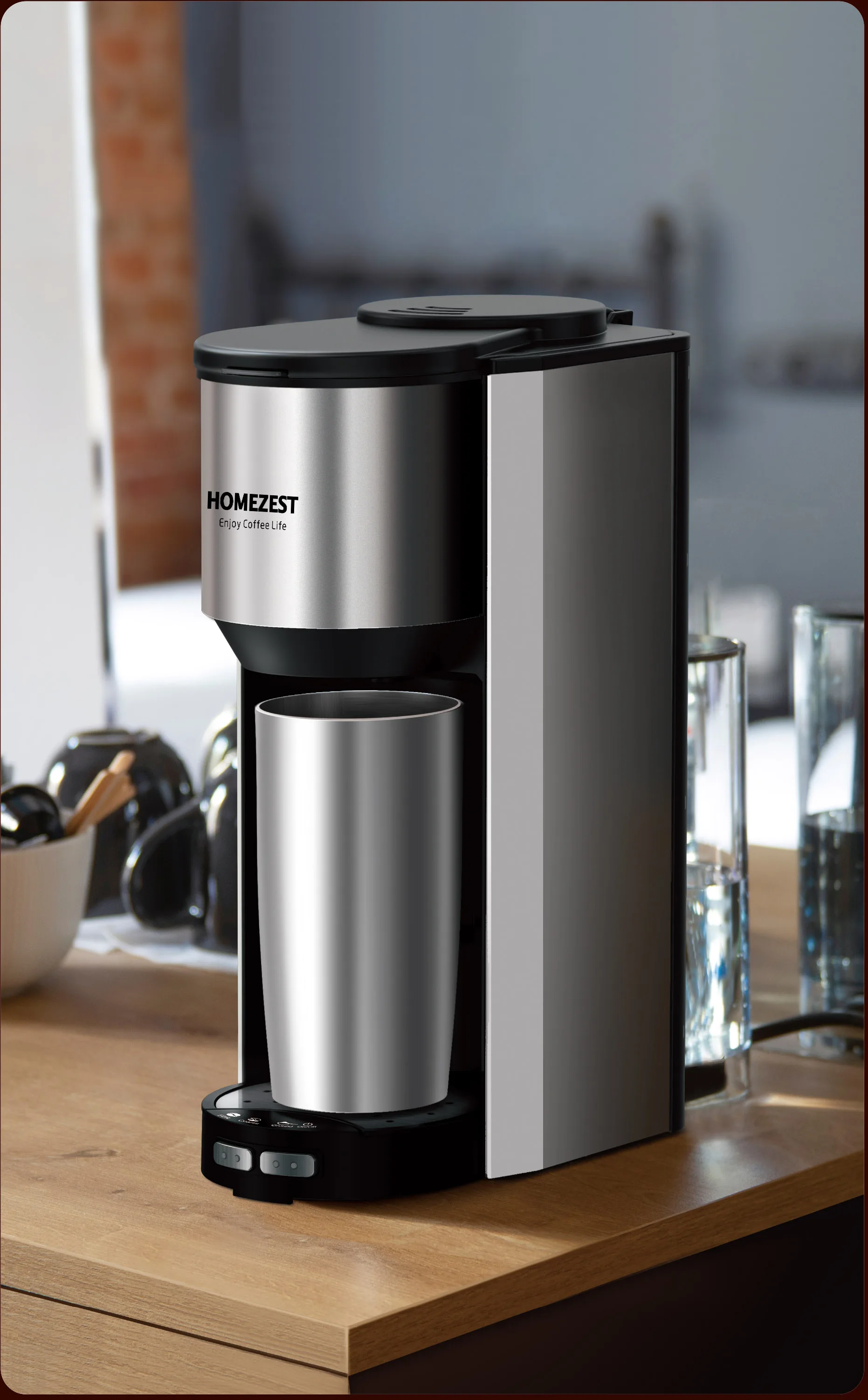 HOMEZEST GM3000BE HOT SELLING COFFEE MACHINE AUTOMATIC GRIND & BREW 0.5L COFFEE MAKER
