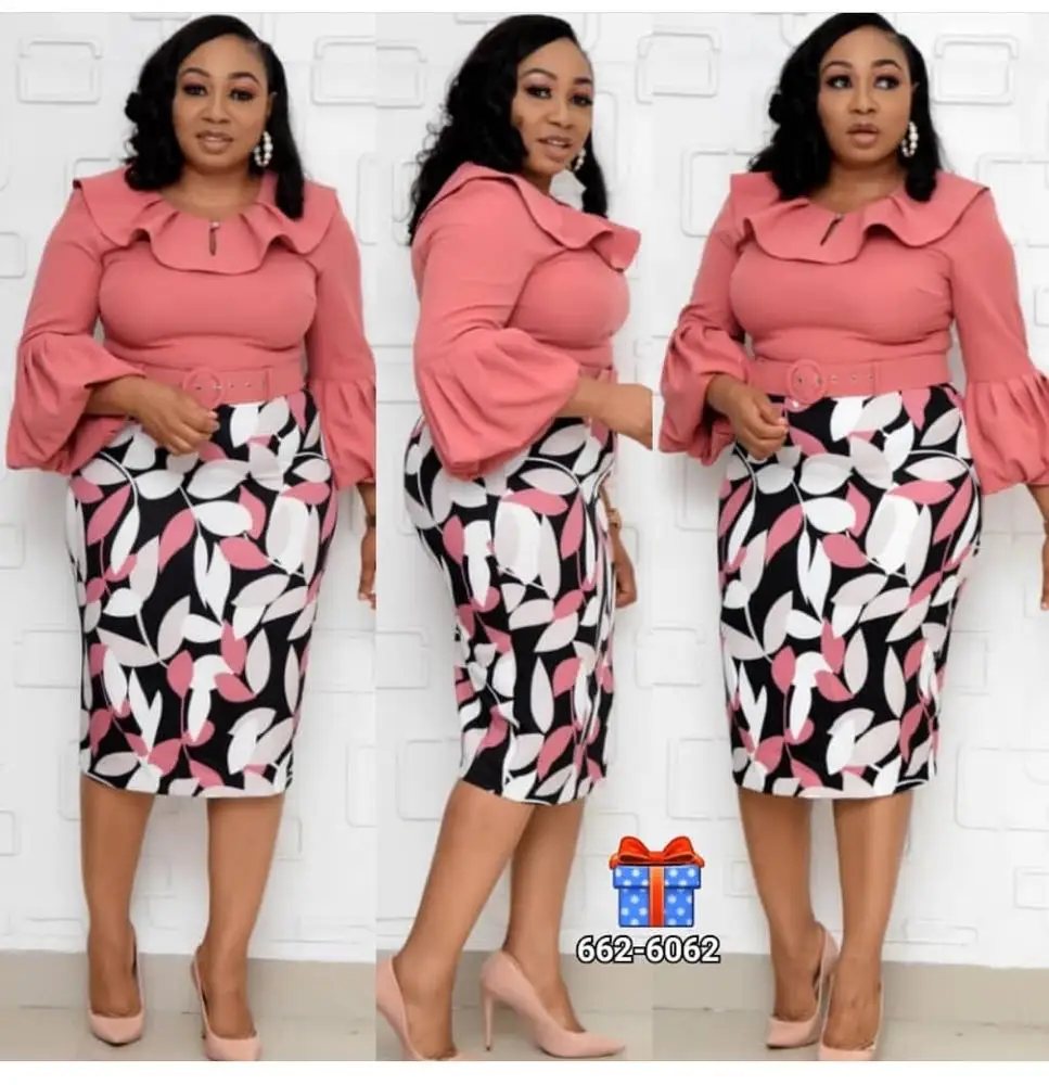 
Women Fashion Latest Turkey Office Lantern Sleeve Casual Dresses Africa Ladies Clothes 