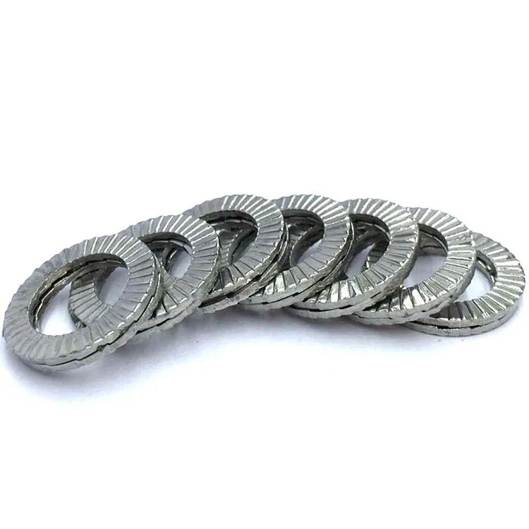 M3 M4 M5 M6 M8 M10 M12 Steel Dacromet Plated self locking wedge lock washer DIN25201