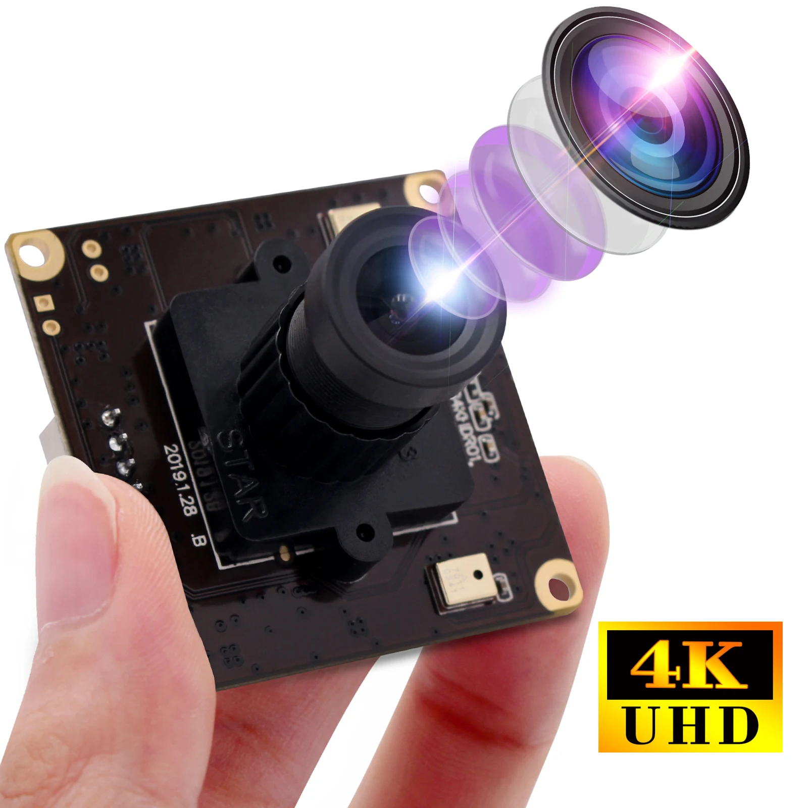 ELP 4K 30fps Camera Sony Sensor High Resolution Video Webcam CCTV Security Mini Board USB Camera Module For Windows Linux Mac